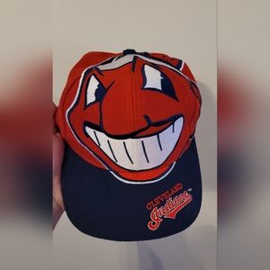 Big logo cleveland indian vintage hat